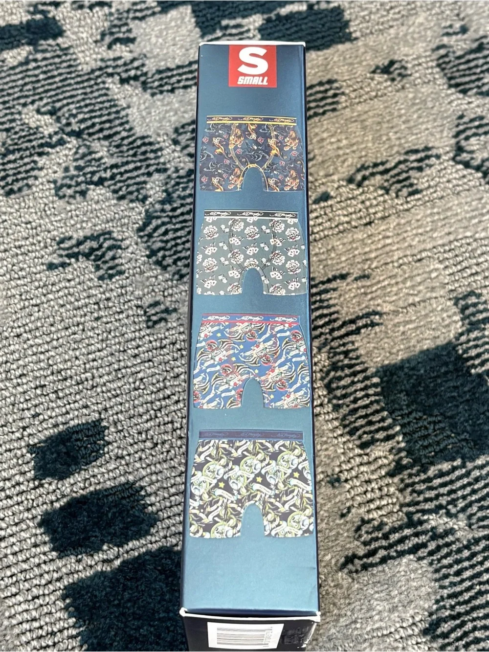 ED HARDY 4 Pack Performance Boxer Briefs Underwear